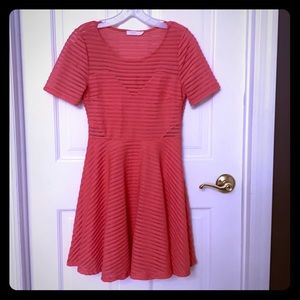 Coral Skater dress